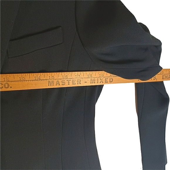 JONES NEW YORK Black 2 Button Career Work Business Blazer Jacket 8 (Medium) - Picture 4 of 6
